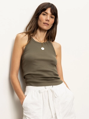 Ribbed Racer Tank Kalamata