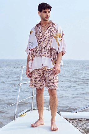 Sequin Printed Shorts