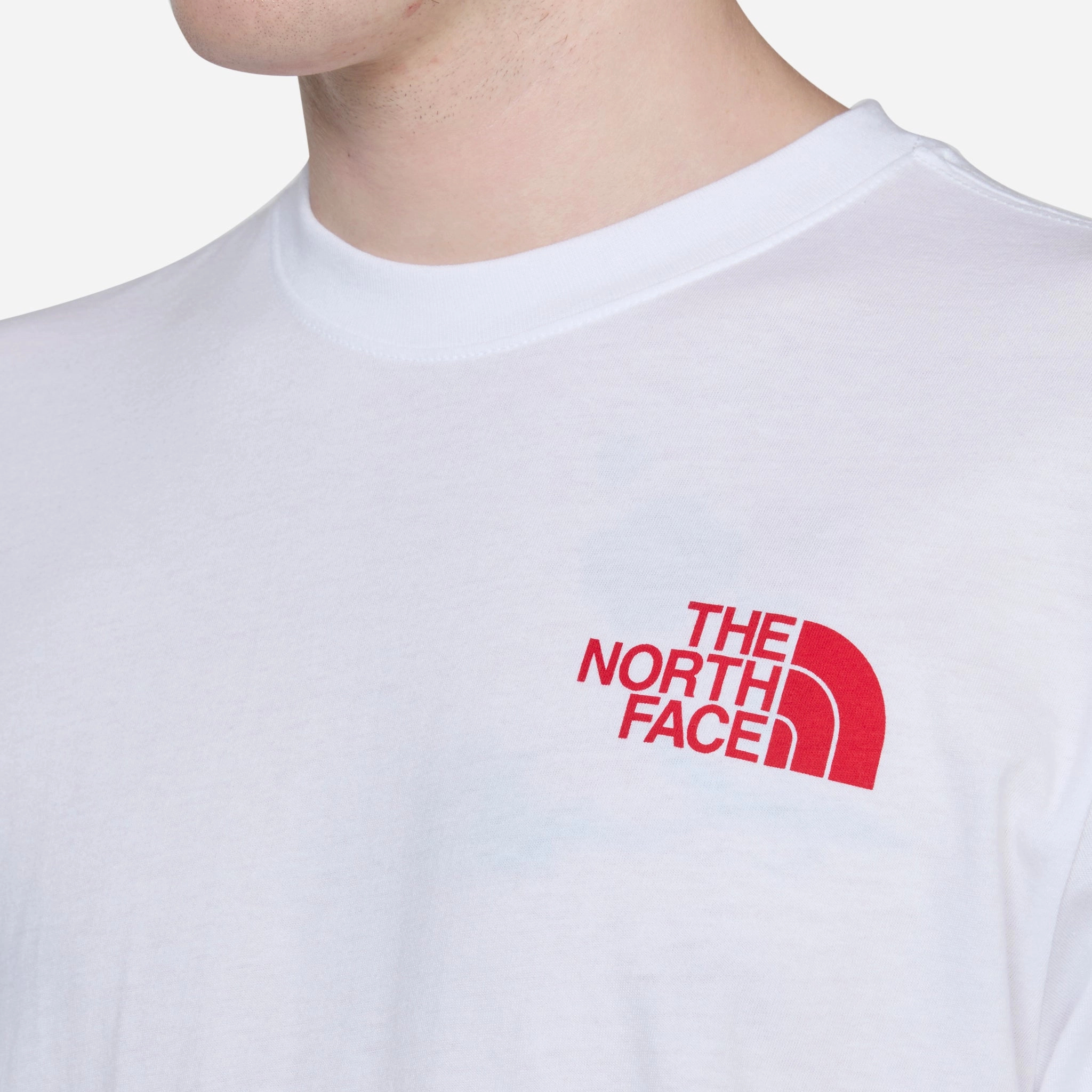 Short Sleeve Box NSE T-Shirt TNF White | TNF Red