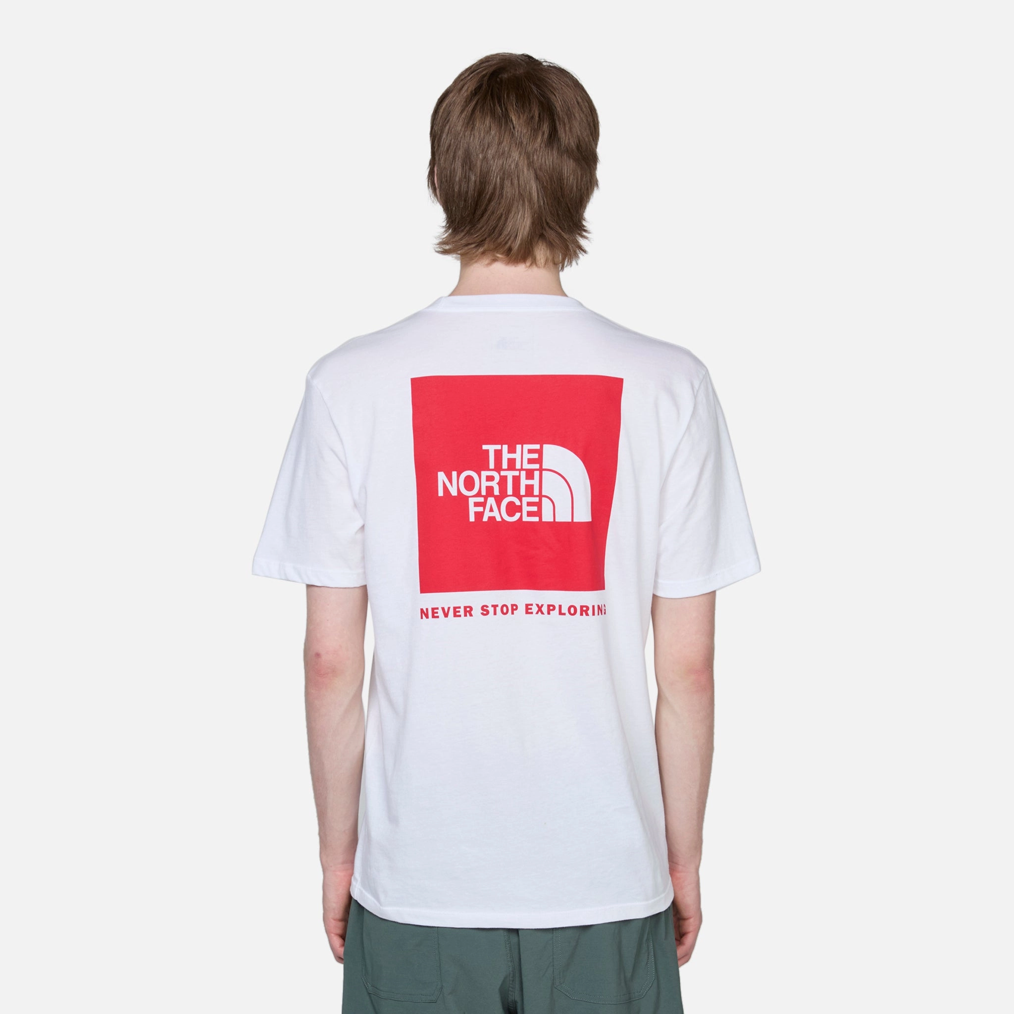 Short Sleeve Box NSE T-Shirt TNF White | TNF Red