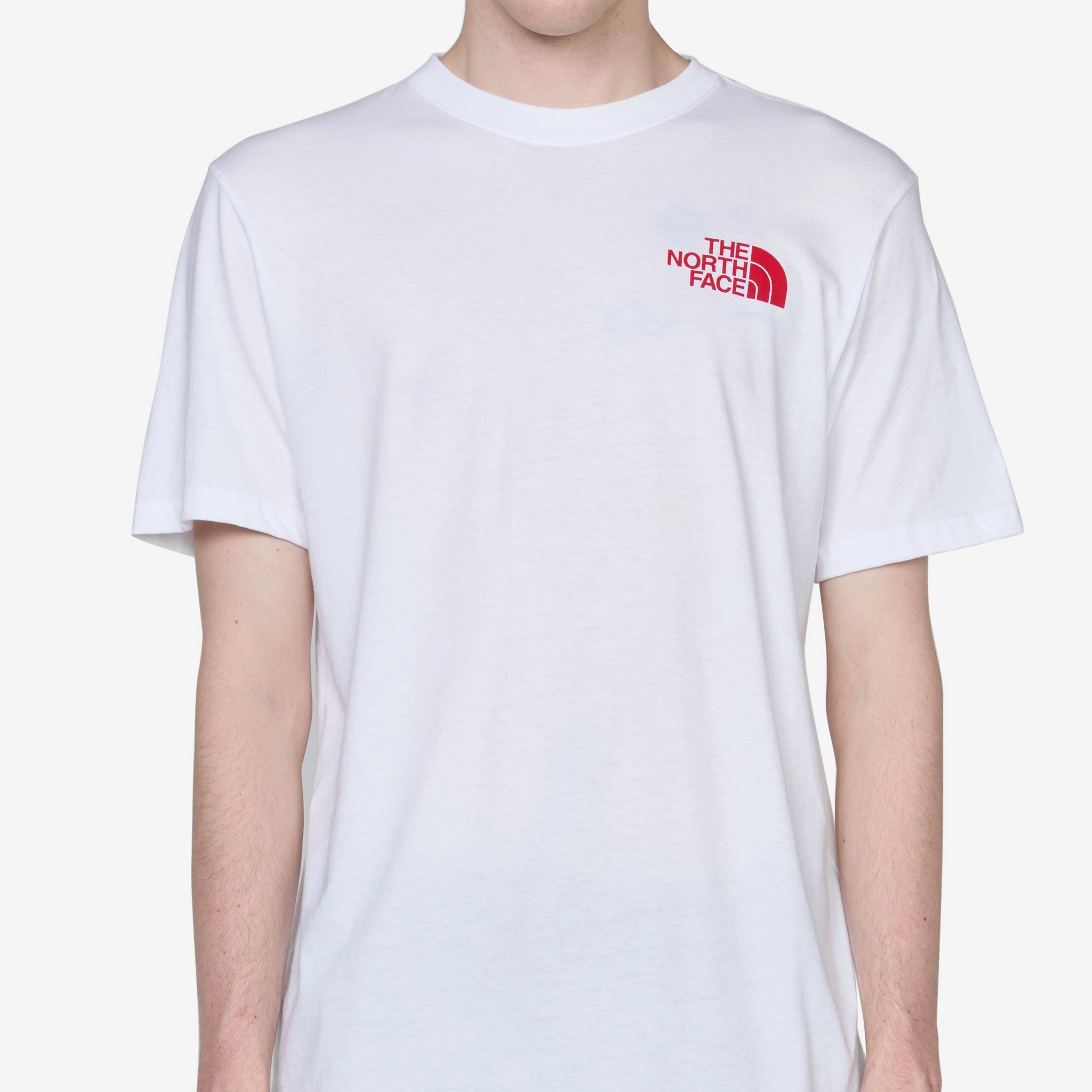 Short Sleeve Box NSE T-Shirt TNF White | TNF Red