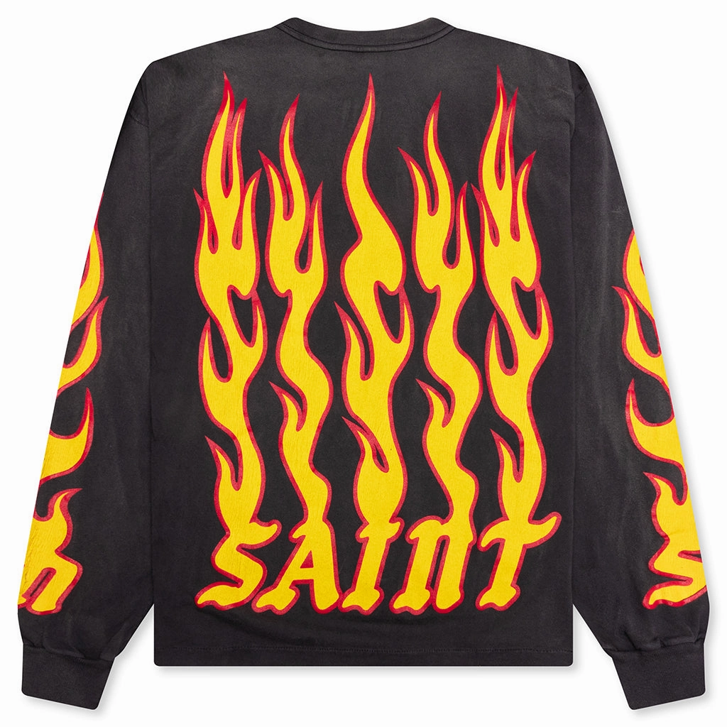 Soul on Fire L/S Tee - Black