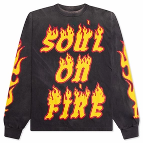 Soul on Fire L/S Tee - Black