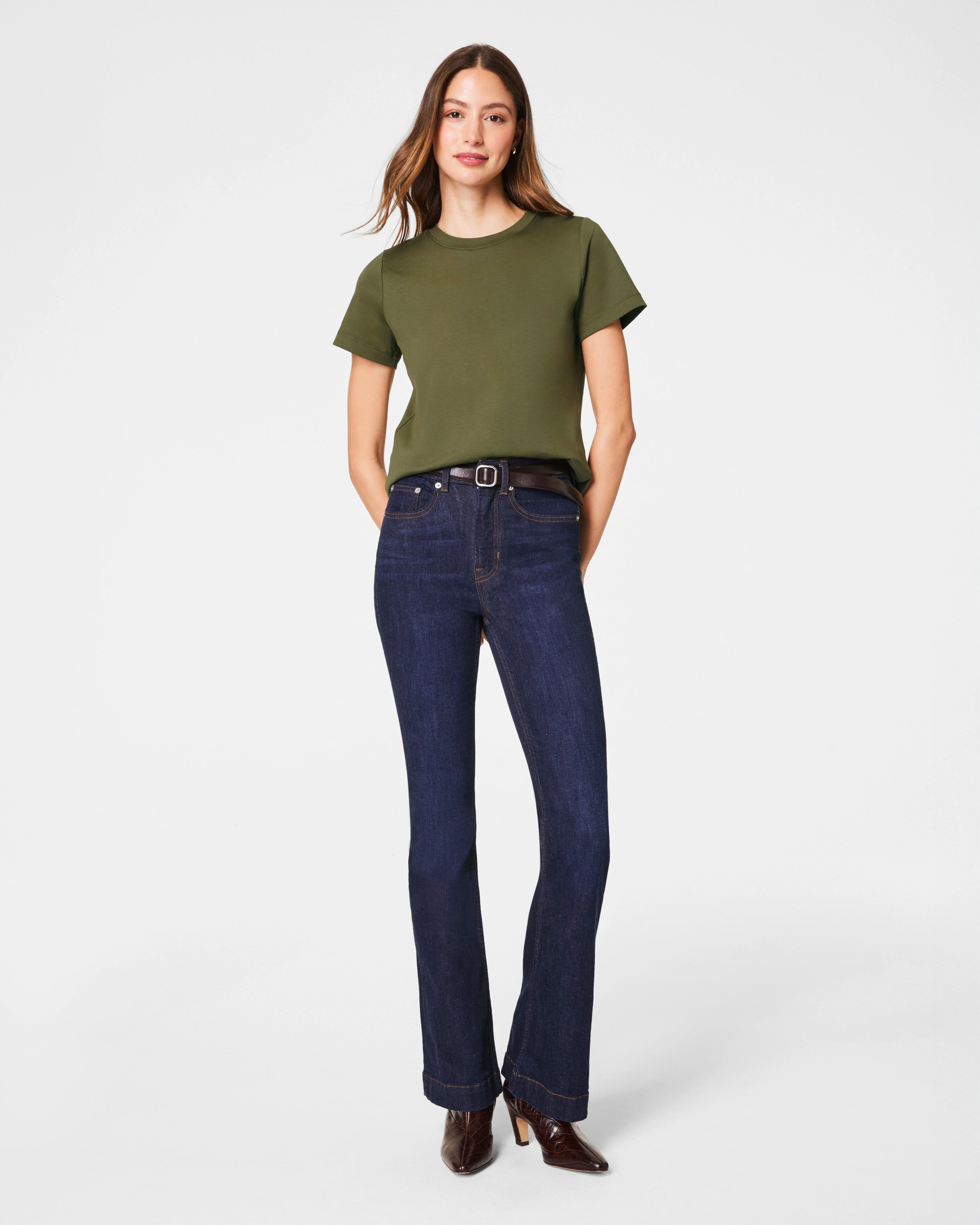 SPANX® Cotton Crewneck Tee