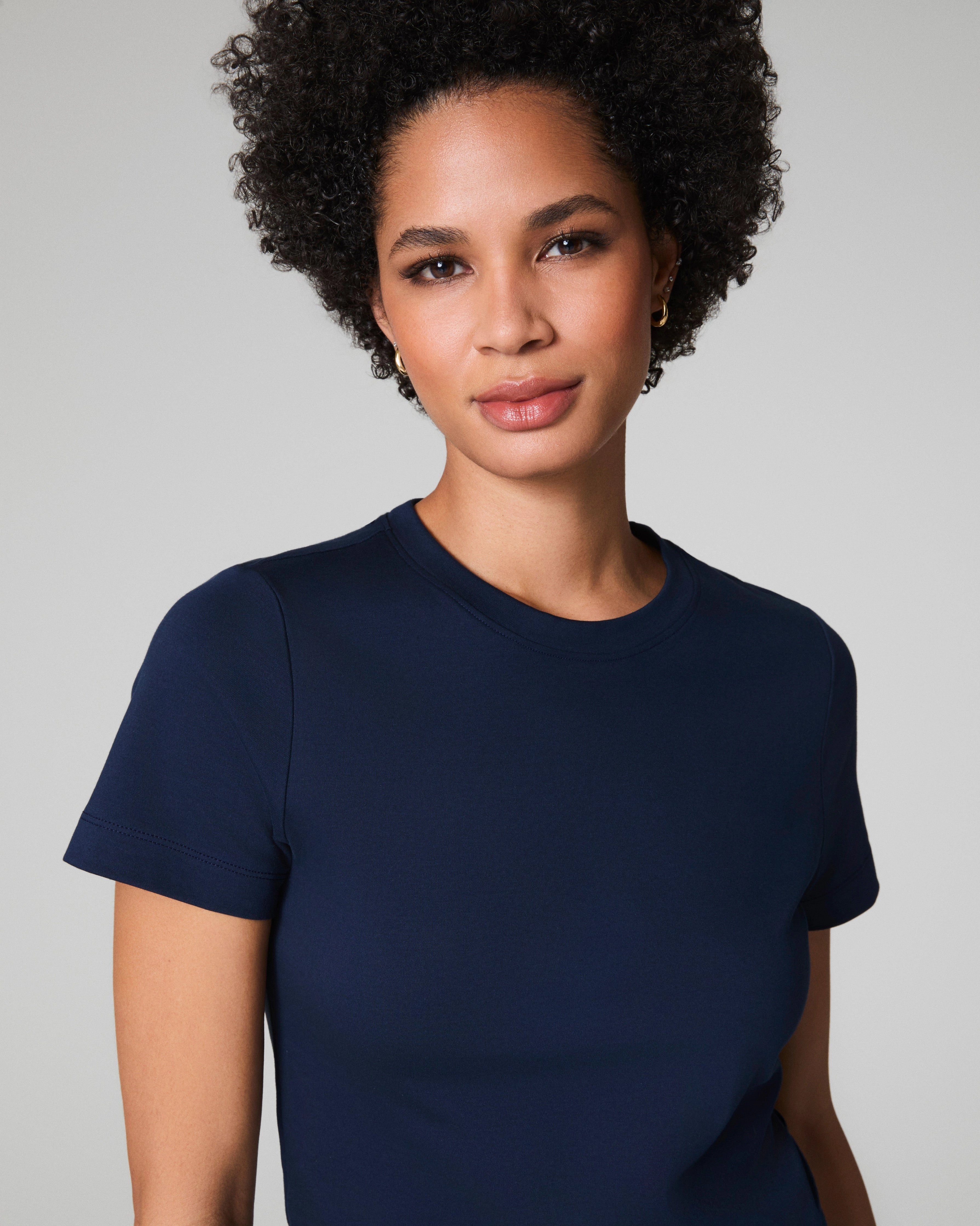 SPANX® Cotton Crewneck Tee