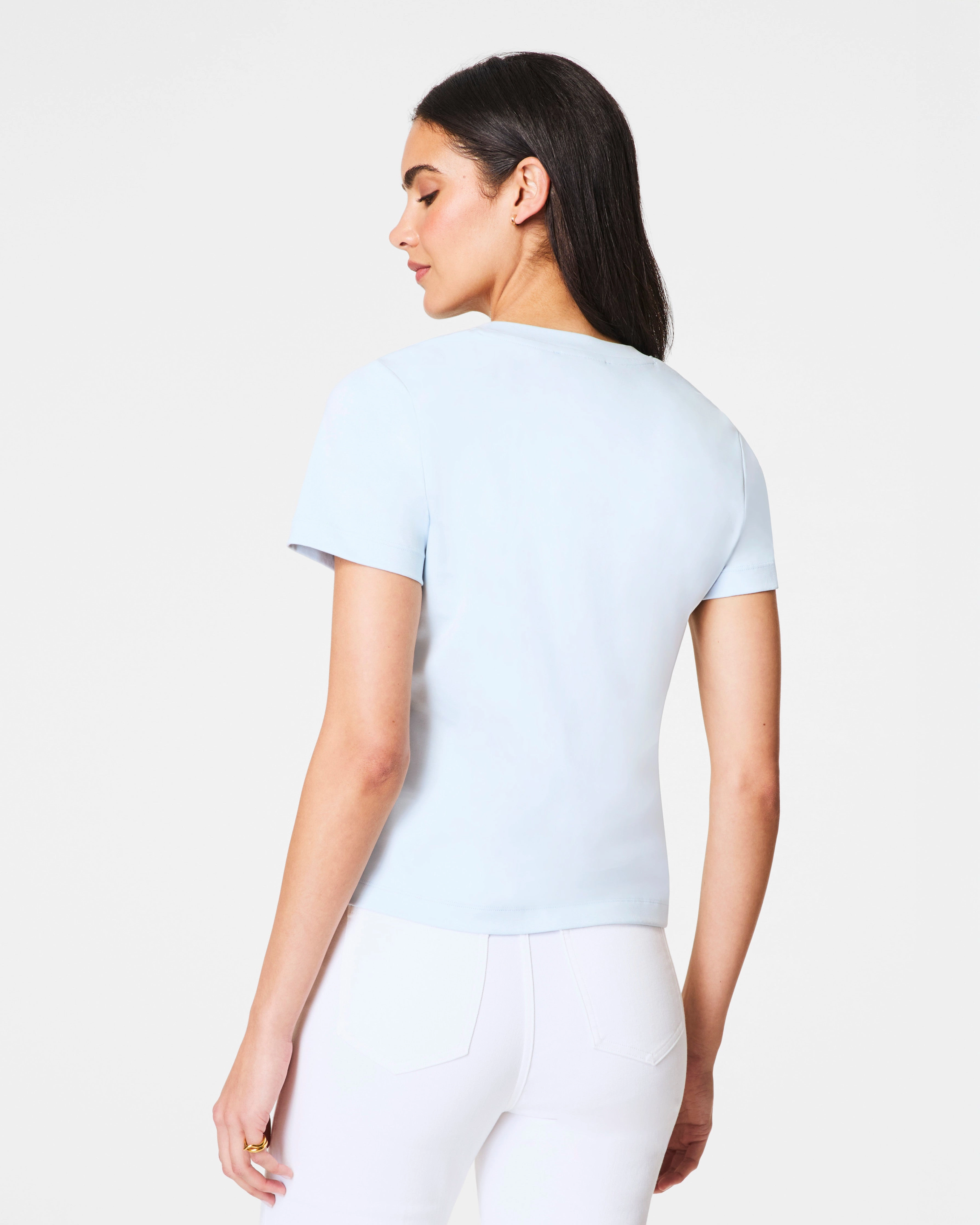 SPANX® Cotton Crewneck Tee