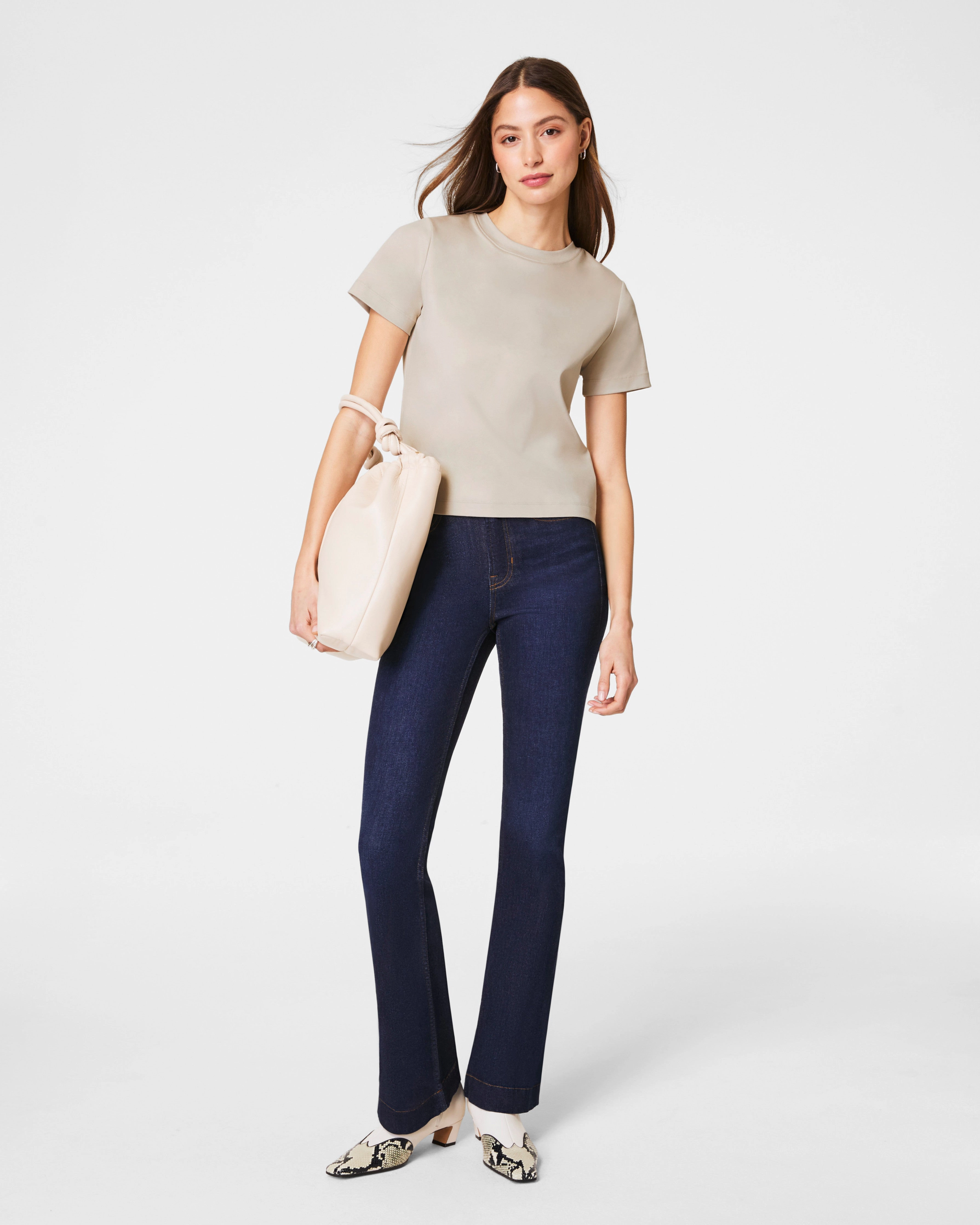 SPANX® Cotton Crewneck Tee