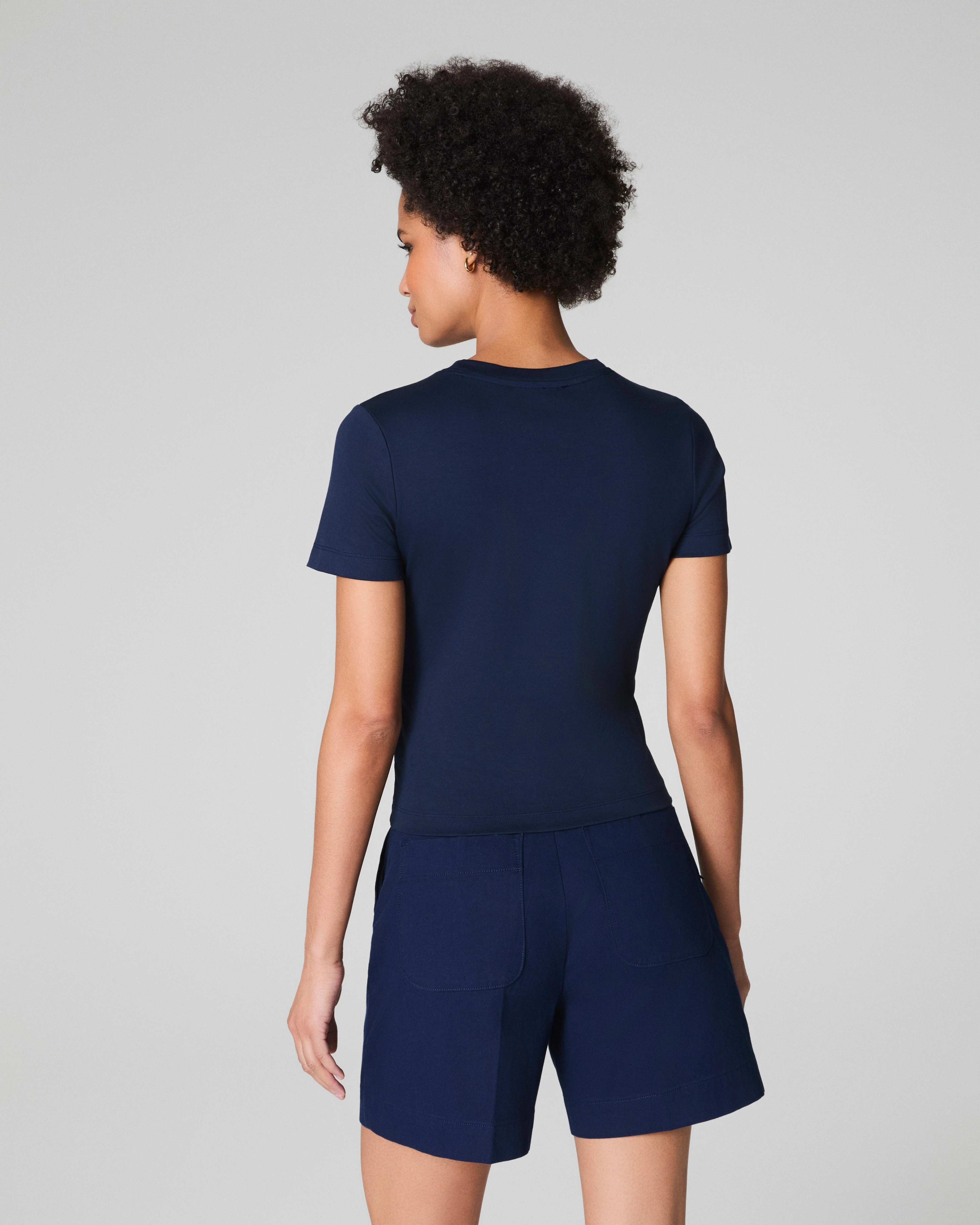 SPANX® Cotton Crewneck Tee