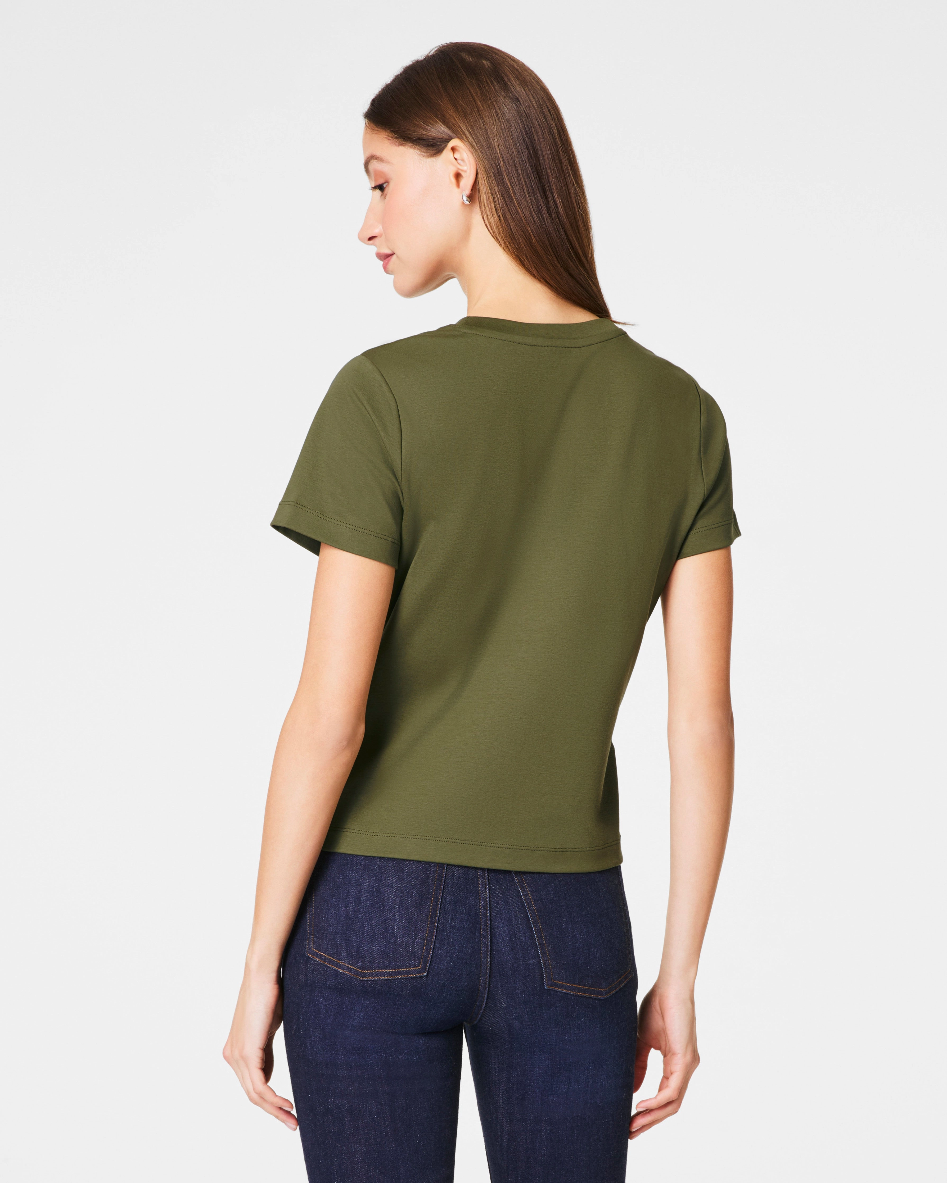 SPANX® Cotton Crewneck Tee