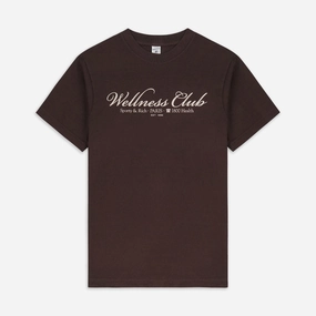 SPORTY & RICH | 1800 HEALTH T-SHIRT { CHOCOLATE/CREAM