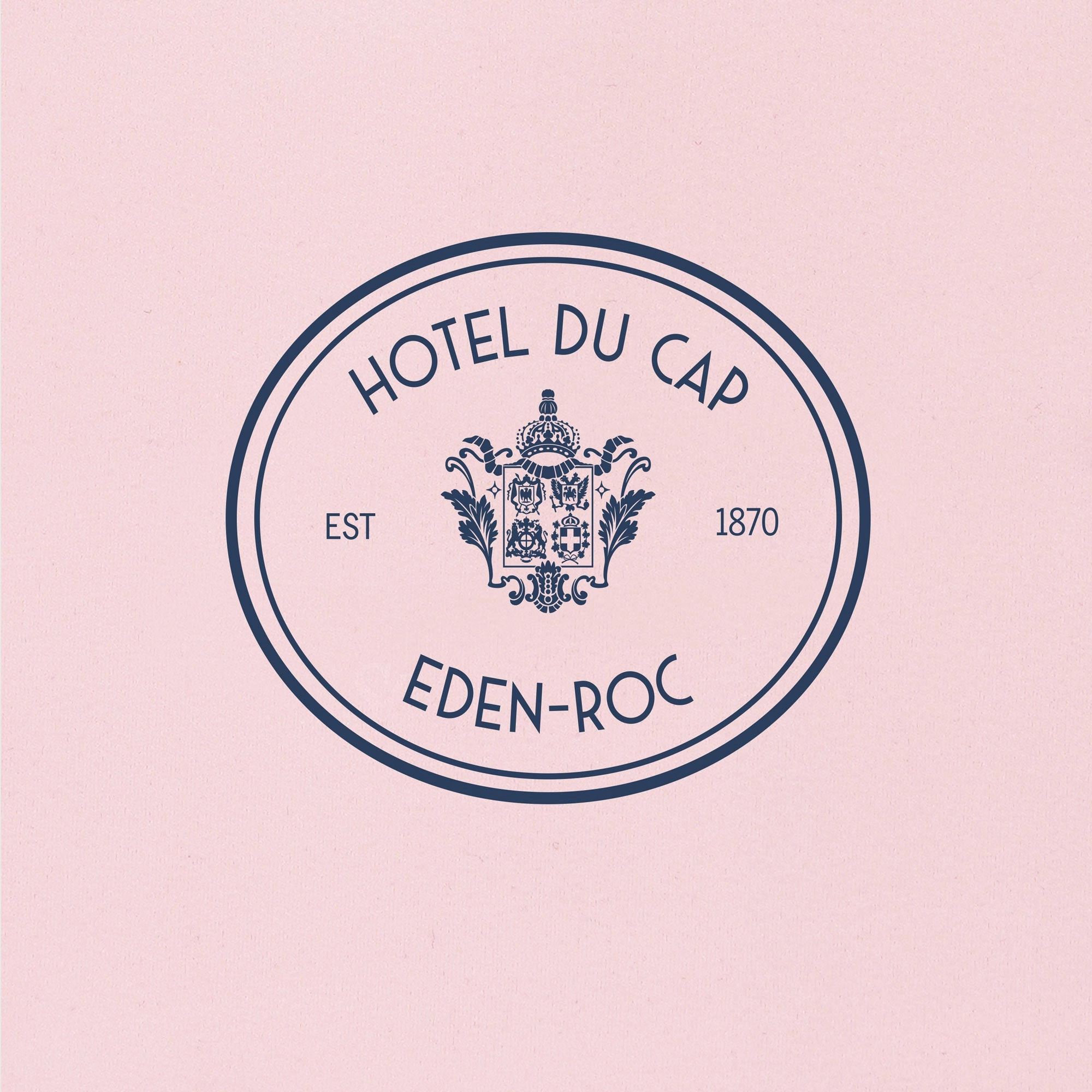 SPORTY & RICH | HOTEL DU CAP T-SHIRT { EDEN PINK/NAVY