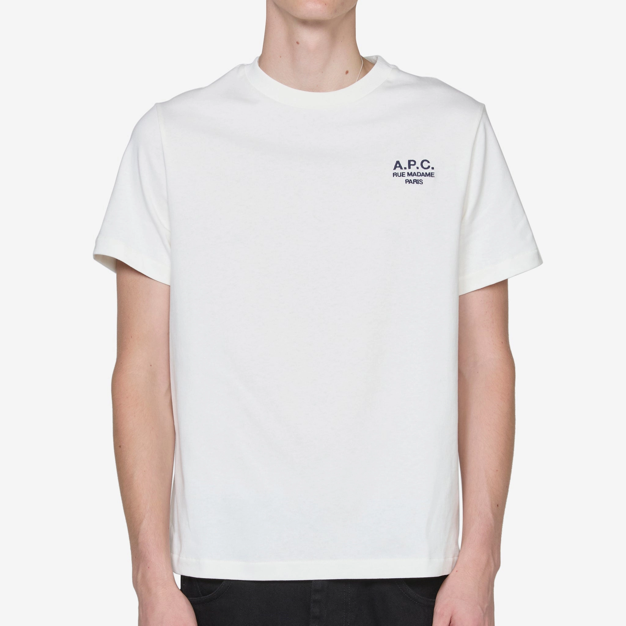 Standard Rue Madame T-Shirt White | Dark Navy Blue