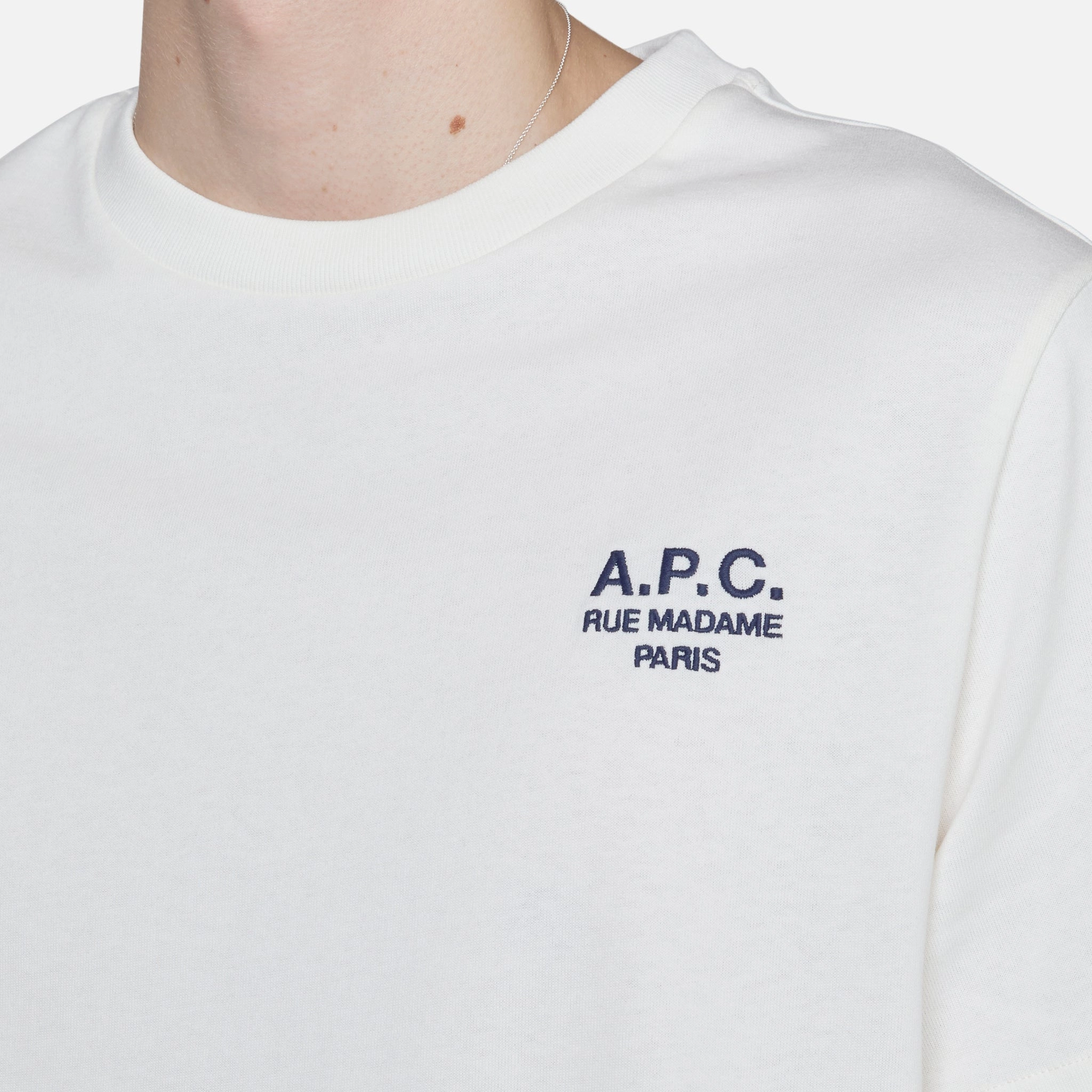 Standard Rue Madame T-Shirt White | Dark Navy Blue