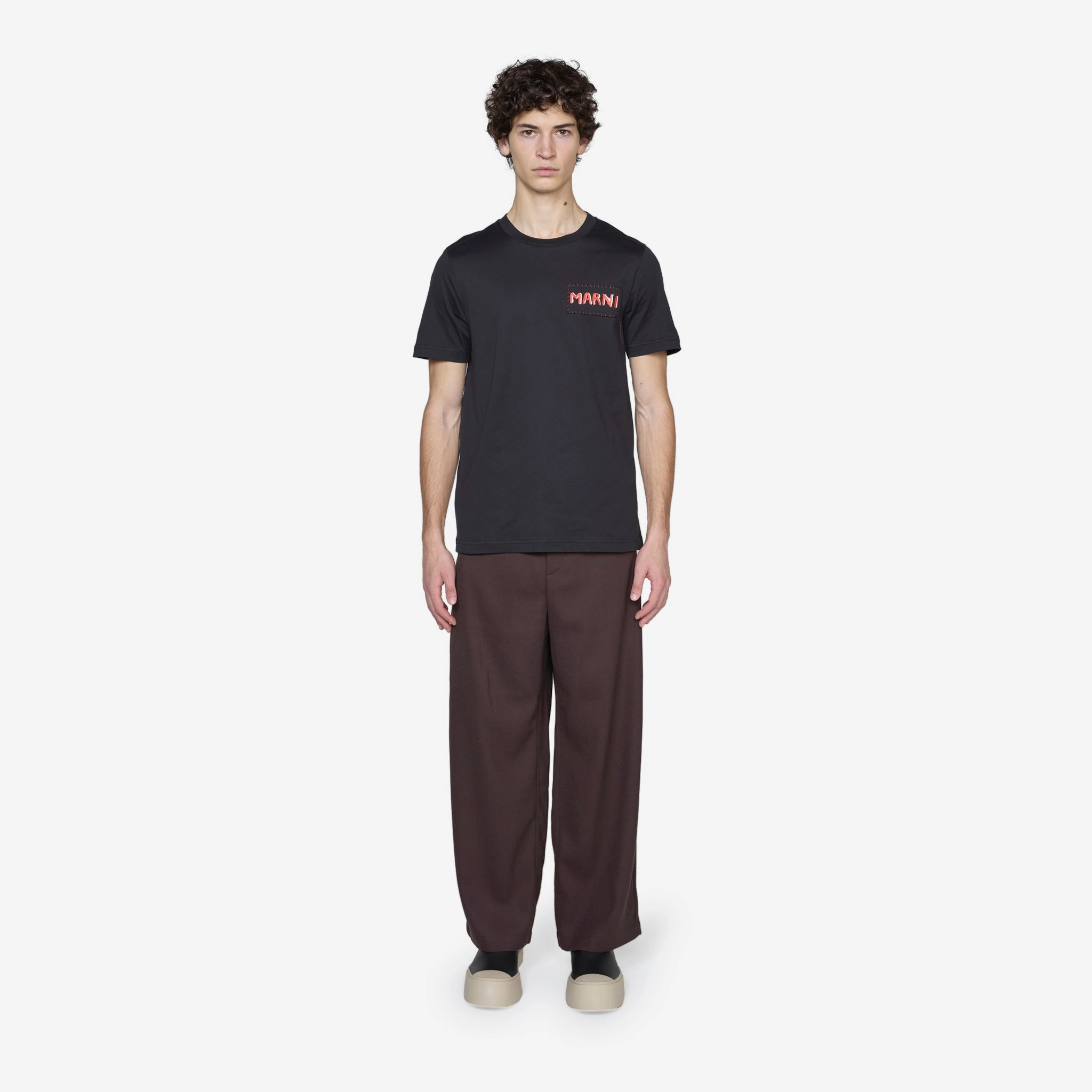 Stitch Logo T-Shirt Black