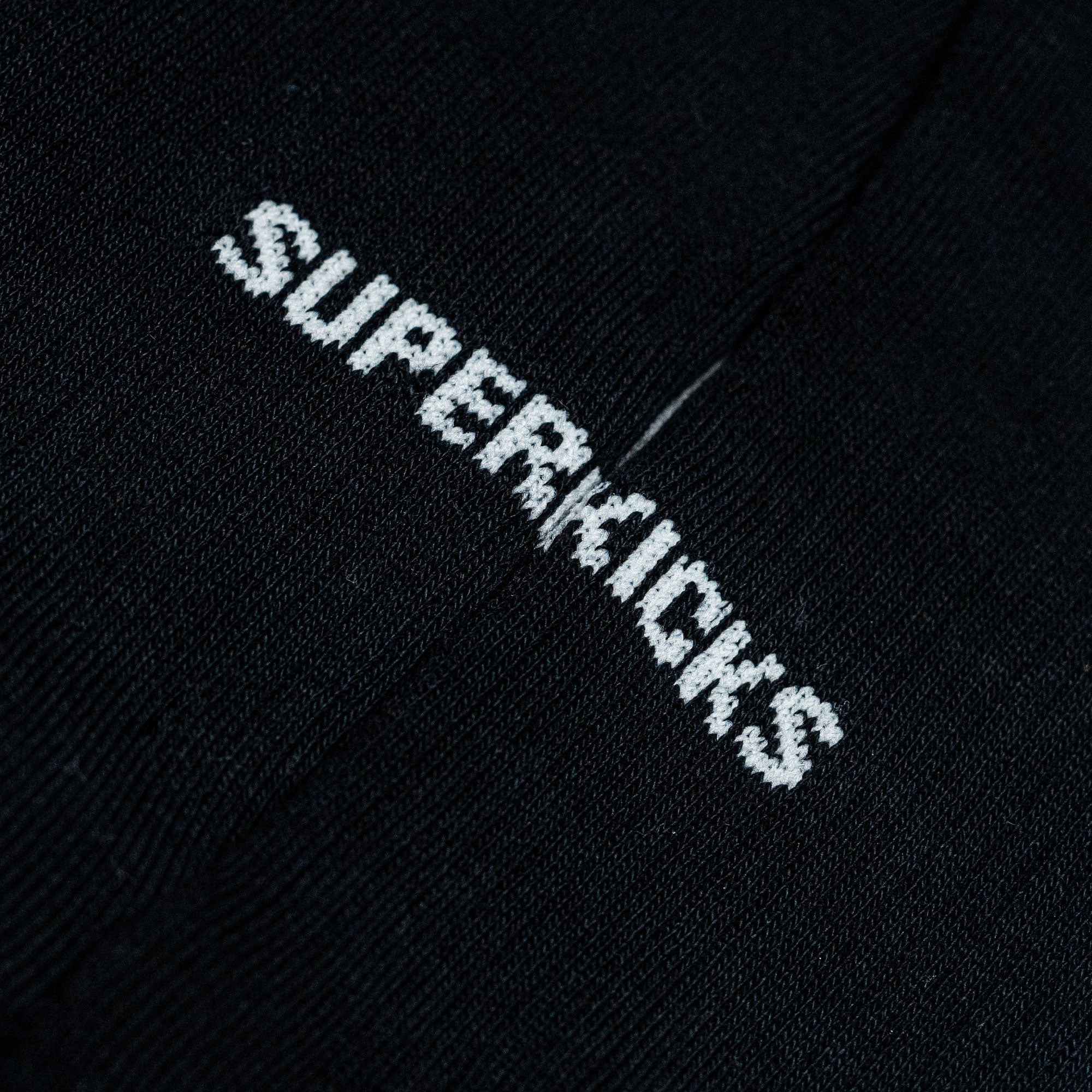 Superkicks | CREW SOCKS  { BLACK/BLACK/BLACK