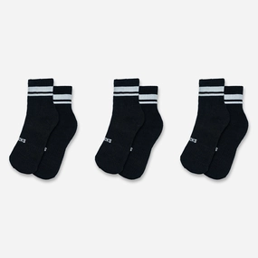 Superkicks | CREW SOCKS  { BLACK/BLACK/BLACK