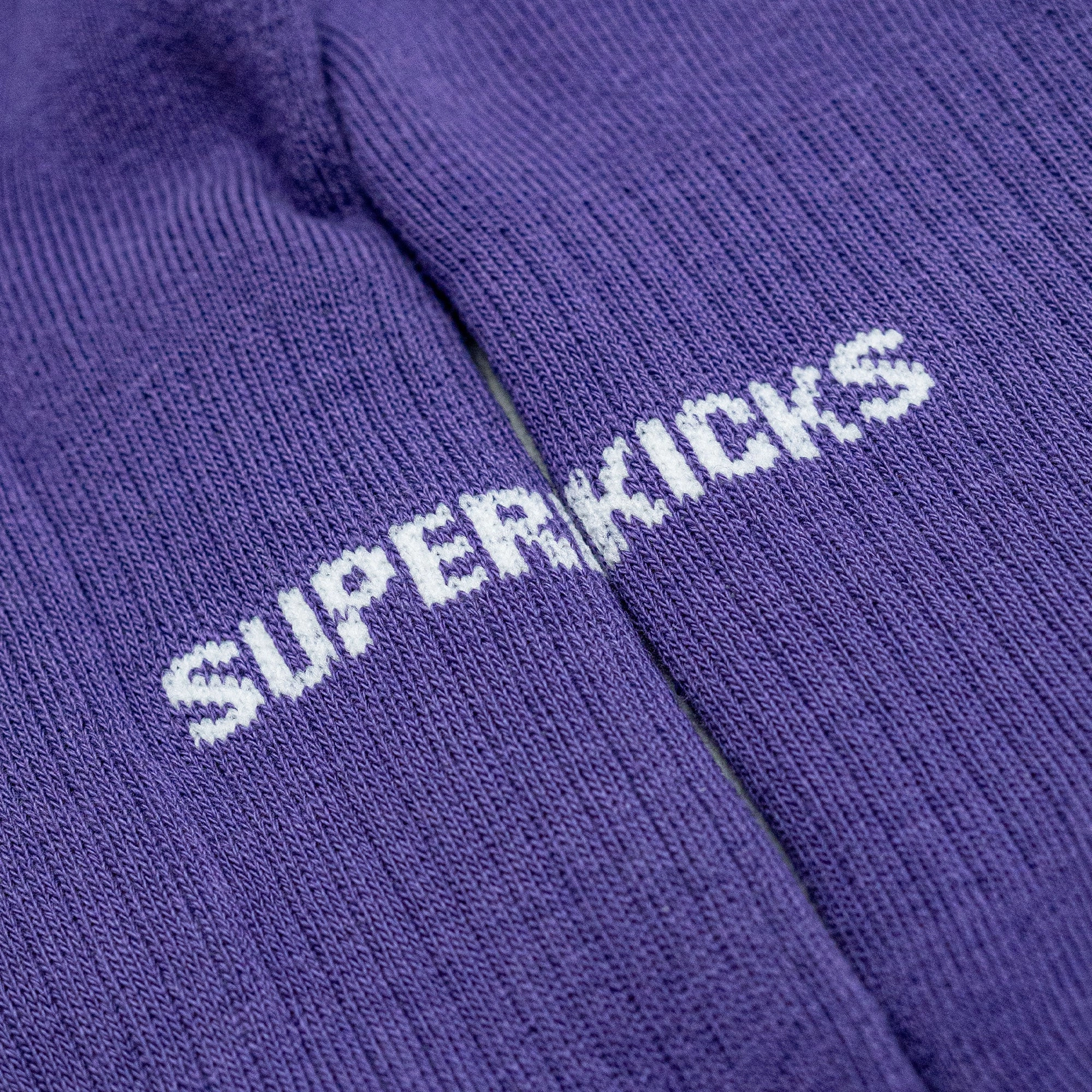 Superkicks | CREW SOCKS  { BLACK/PURPLE/GREEN