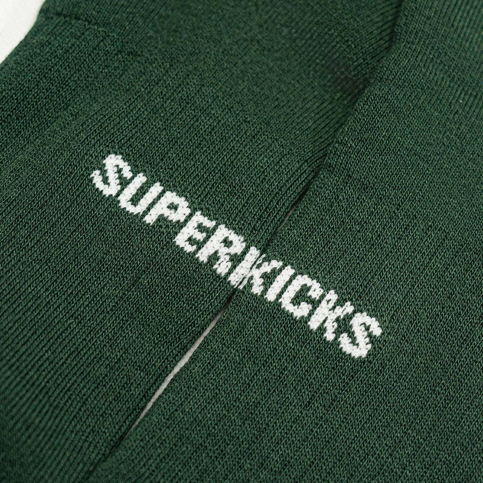 Superkicks | CREW SOCKS  { GREEN