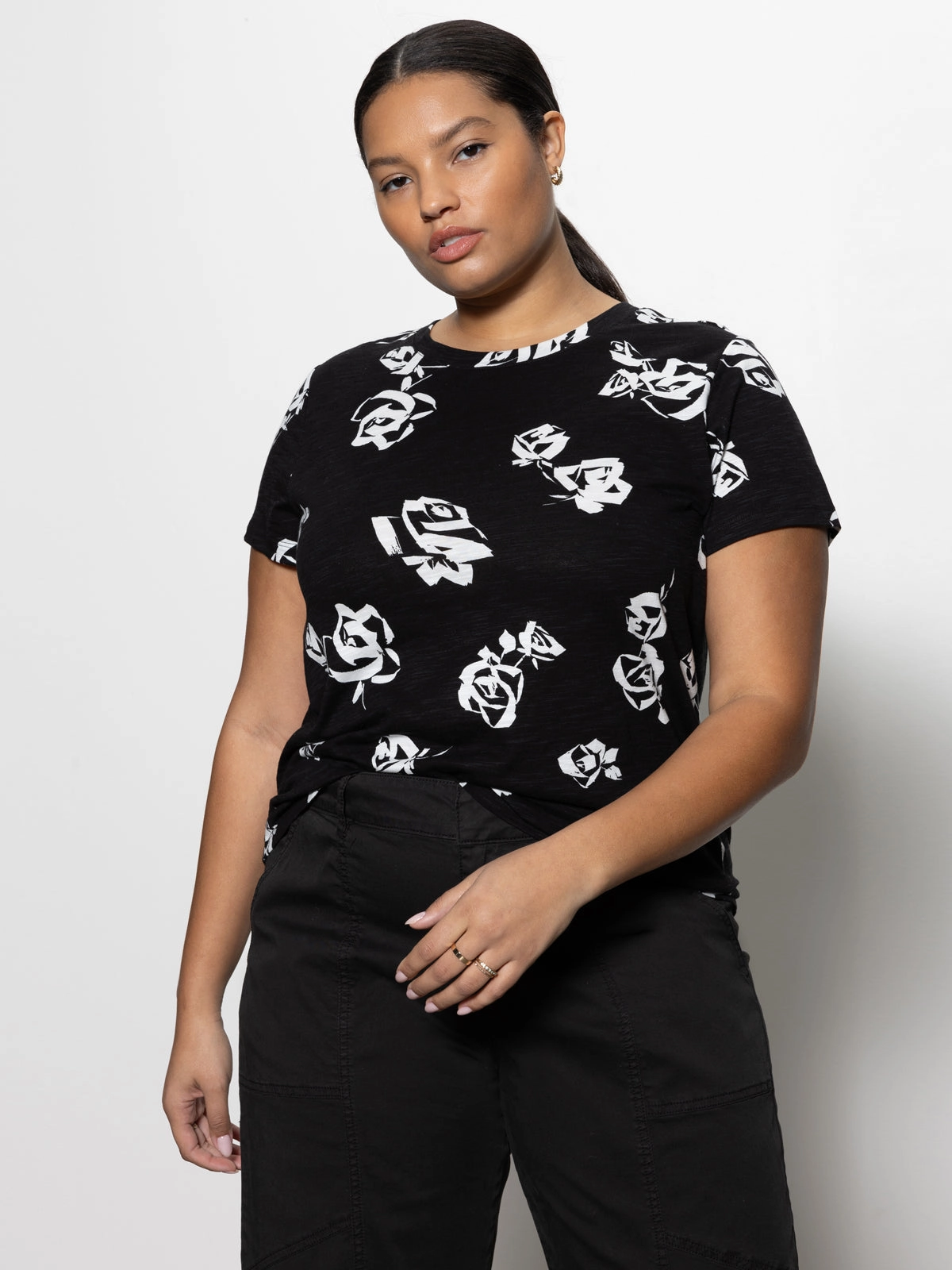 The Perfect Tee Rose Pop Extended Sizing