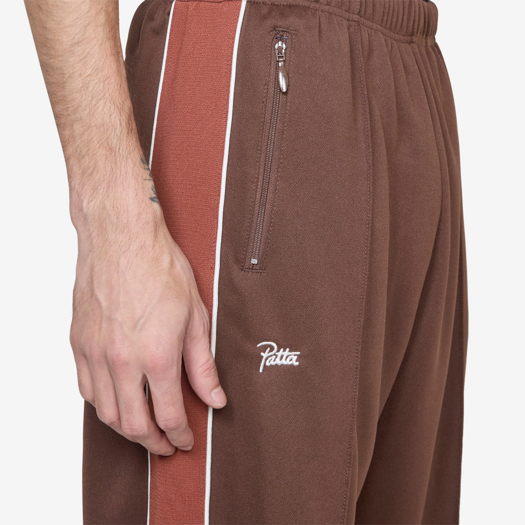 Tricot Straight Track Pants Chestnut