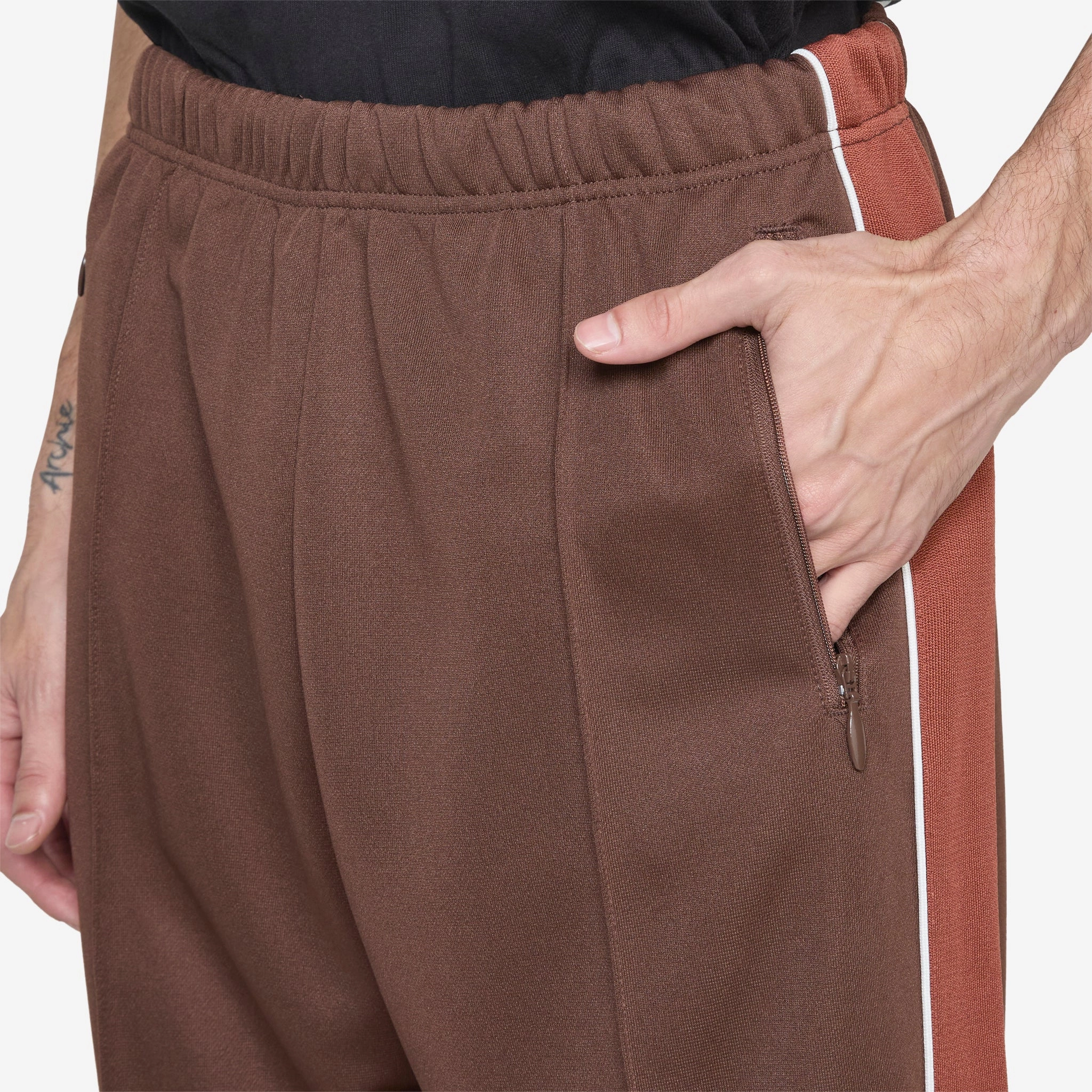 Tricot Straight Track Pants Chestnut