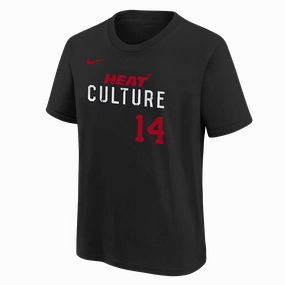 Tyler Herro Nike HEAT Culture Name & Number Kids Tee