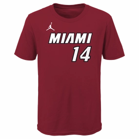 Tyler Herro Nike Jordan Brand Statement Red Name & Number Youth Tee