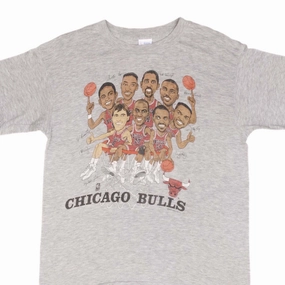 VINTAGE NBA CHICAGO BULLS HOOPLA 1980S TEE SHIRT SIZE MEDIUM MADE IN USA