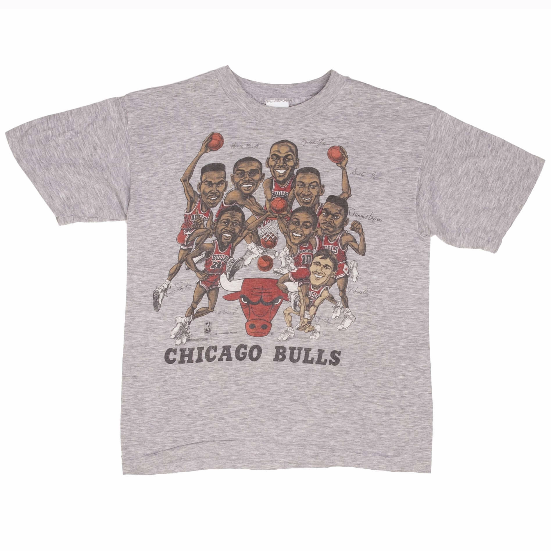 VINTAGE NBA CHICAGO BULLS SLAM DUNK EARLY 1990S TEE SHIRT SIZE SMALL MADE IN USA