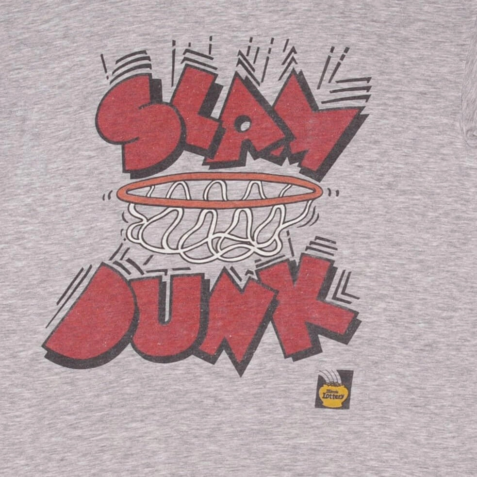 VINTAGE NBA CHICAGO BULLS SLAM DUNK EARLY 1990S TEE SHIRT SIZE SMALL MADE IN USA