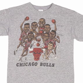 VINTAGE NBA CHICAGO BULLS SLAM DUNK EARLY 1990S TEE SHIRT SIZE SMALL MADE IN USA
