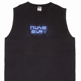 VINTAGE NIKE AIR TN BLACK TANK TOP TEE SHIRT 2000S SIZE 2XL MADE IN USA