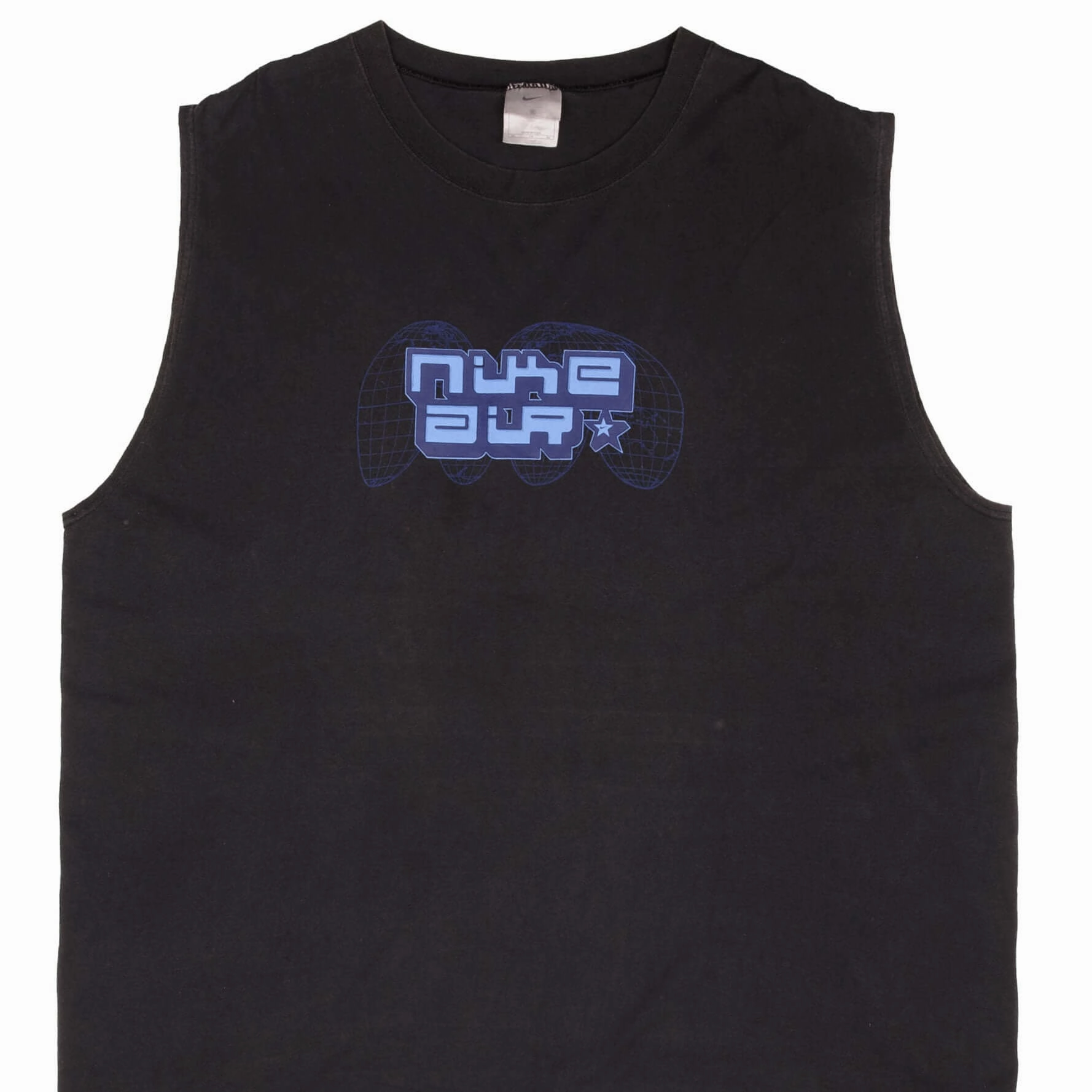 VINTAGE NIKE AIR TN BLACK TANK TOP TEE SHIRT 2000S SIZE 2XL MADE IN USA