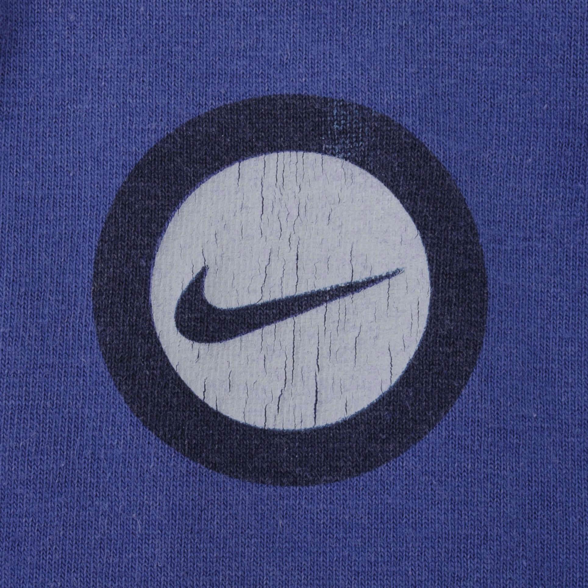 VINTAGE NIKE BACK PRINT BLUE TEE SHIRT LATE 1990S LARGE MADE IN USA