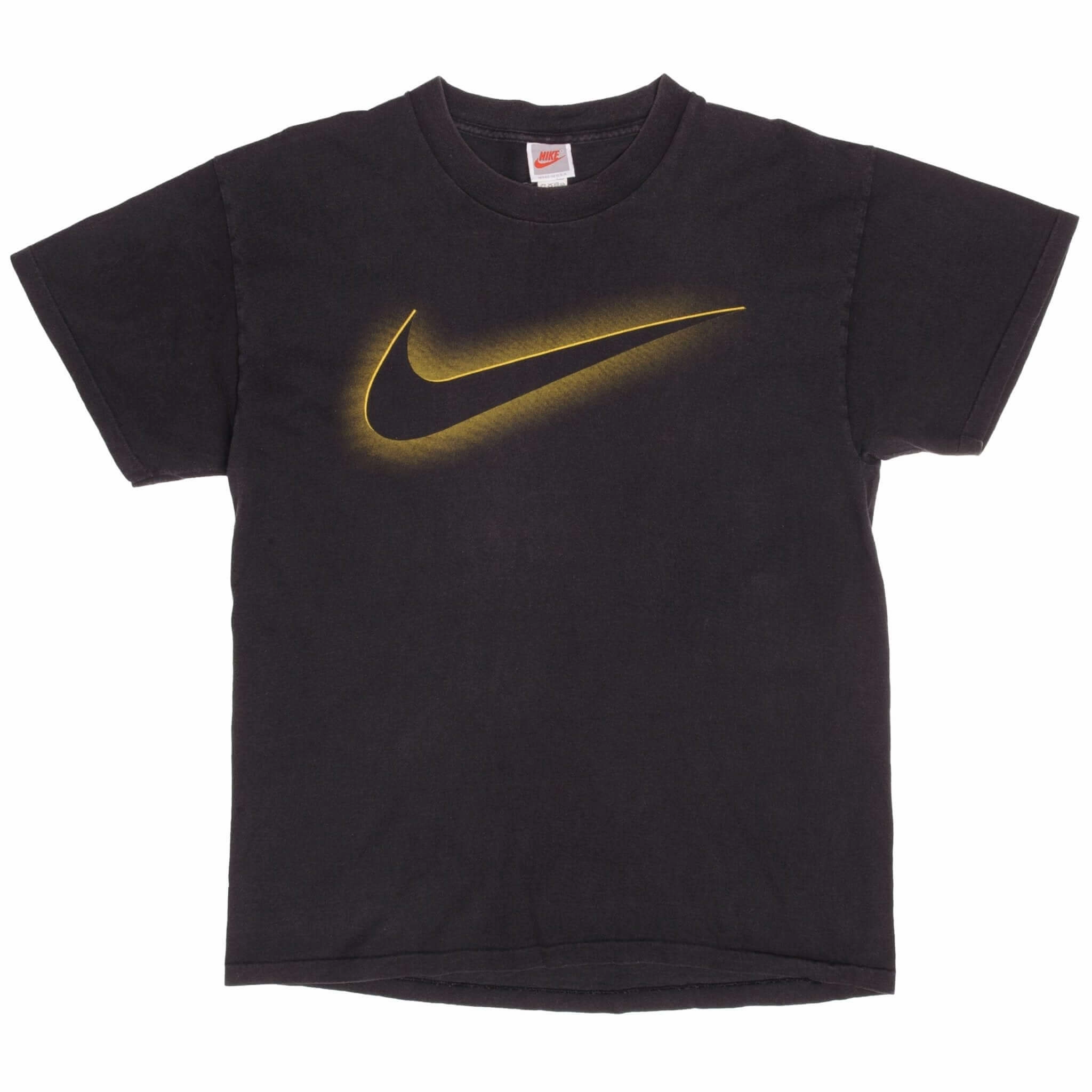 VINTAGE NIKE BIG SWOOSH DEFINITION TEE SHIRT LATE 1980S LARGE MADE IN USA