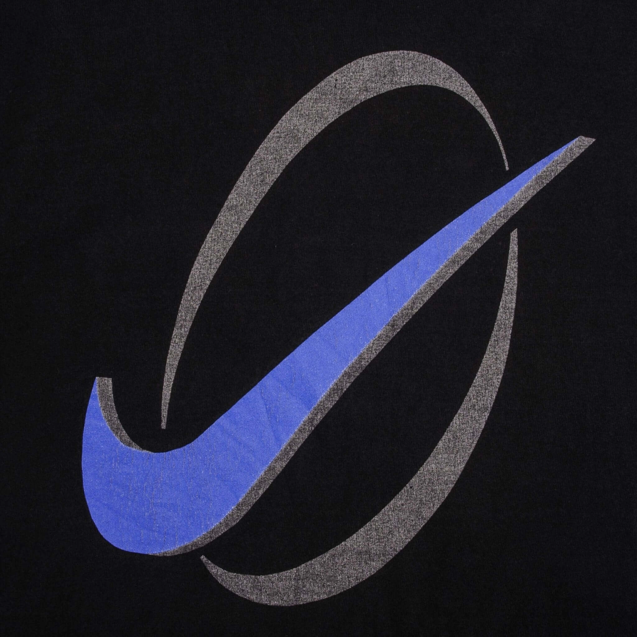 VINTAGE NIKE BIG SWOOSH TEE SHIRT 1990S SIZE LARGE MADE IN USA