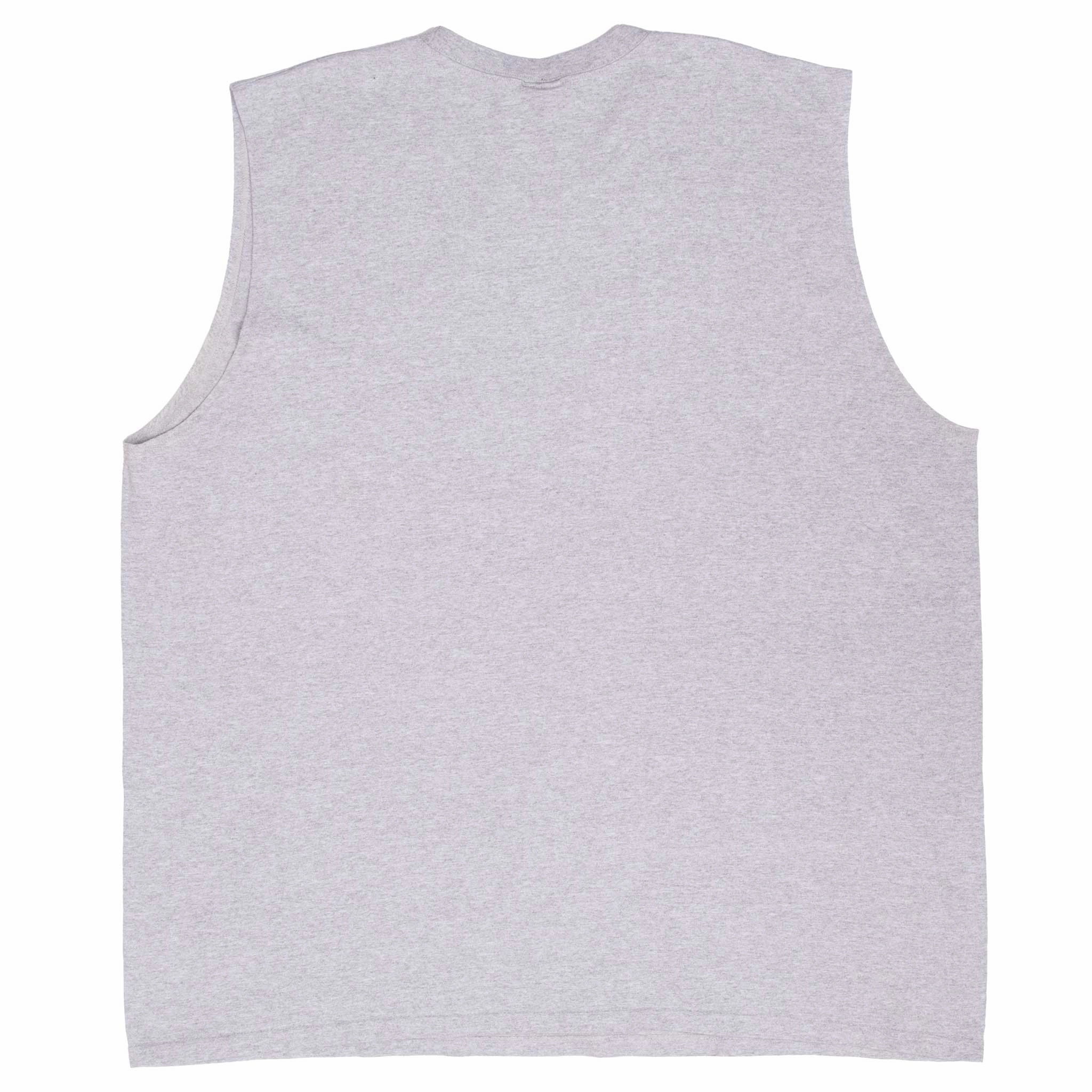 VINTAGE NIKE CENTER SWOOSH GREY TANK TOP TEE SHIRT 1990S 2XL