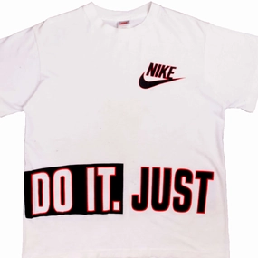 VINTAGE NIKE JUST DO IT TEE SHIRT 1987-1994 SIZE LARGE MADE IN USA