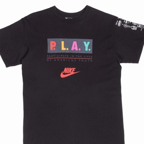 VINTAGE NIKE LOS ANGELES INNER CITY GAMES 1995 BLACK TEE SHIRT MEDIUM