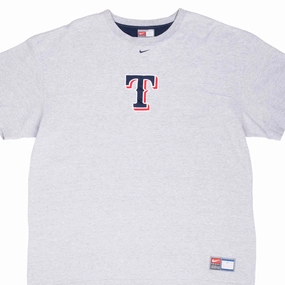 VINTAGE NIKE MLB TEXAS RANGER EMBROIDERED TEE SHIRT 1990S 2XL