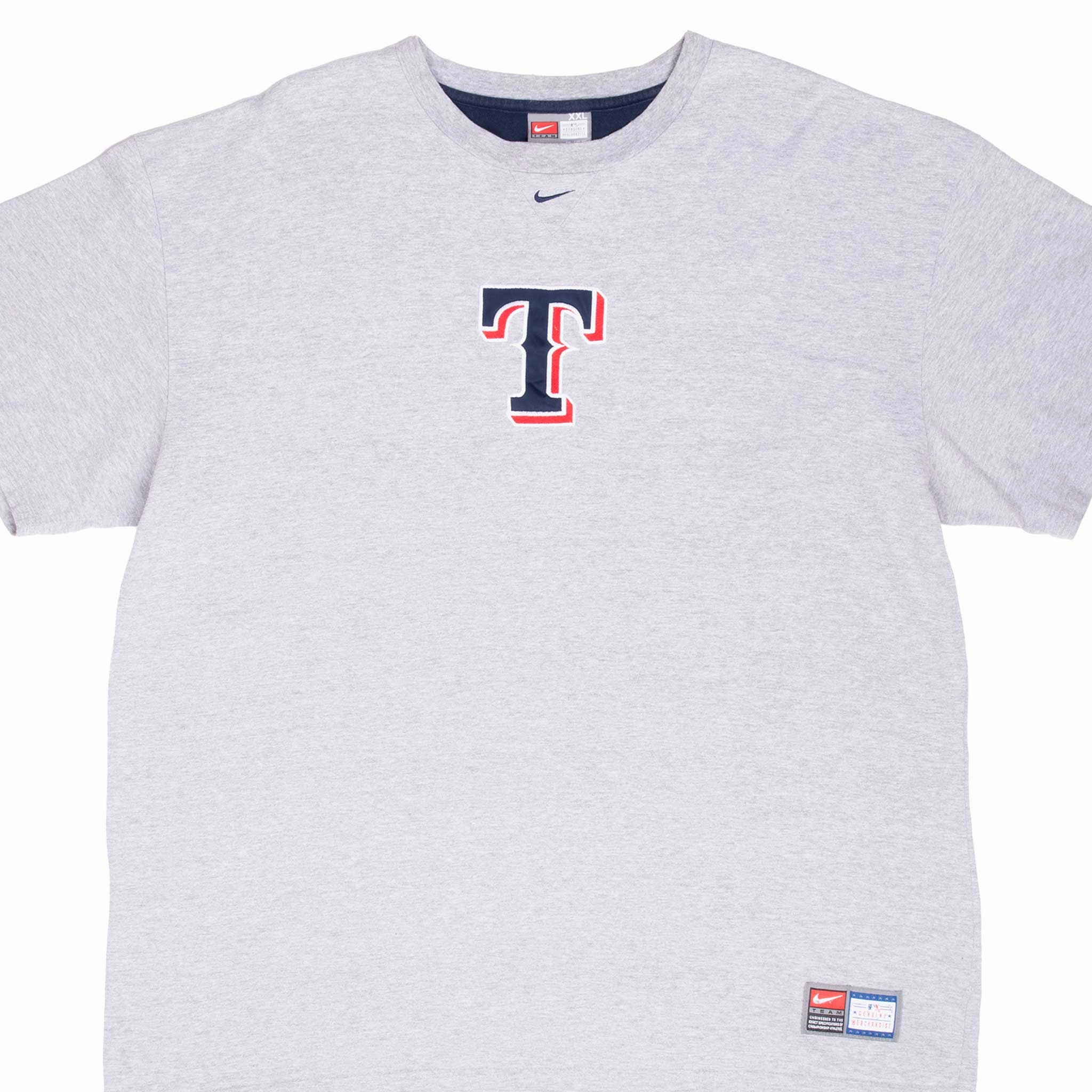 VINTAGE NIKE MLB TEXAS RANGER EMBROIDERED TEE SHIRT 1990S 2XL