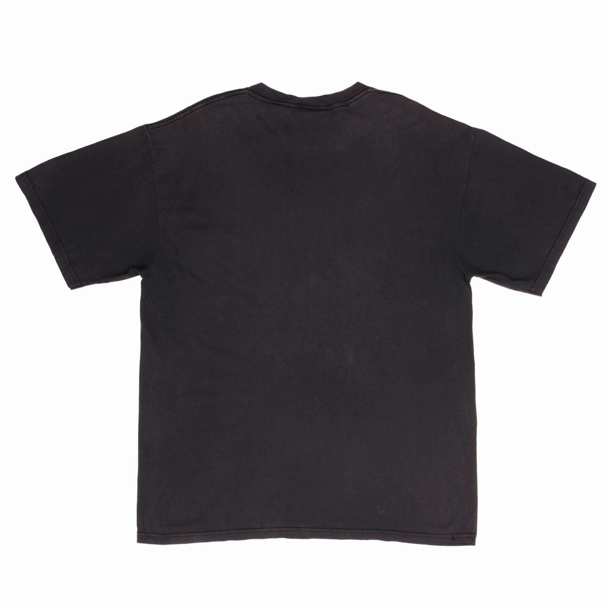 VINTAGE NIKE SPELLOUT BLACK TEE SHIRT 1990S SIZE MEDIUM MADE IN USA
