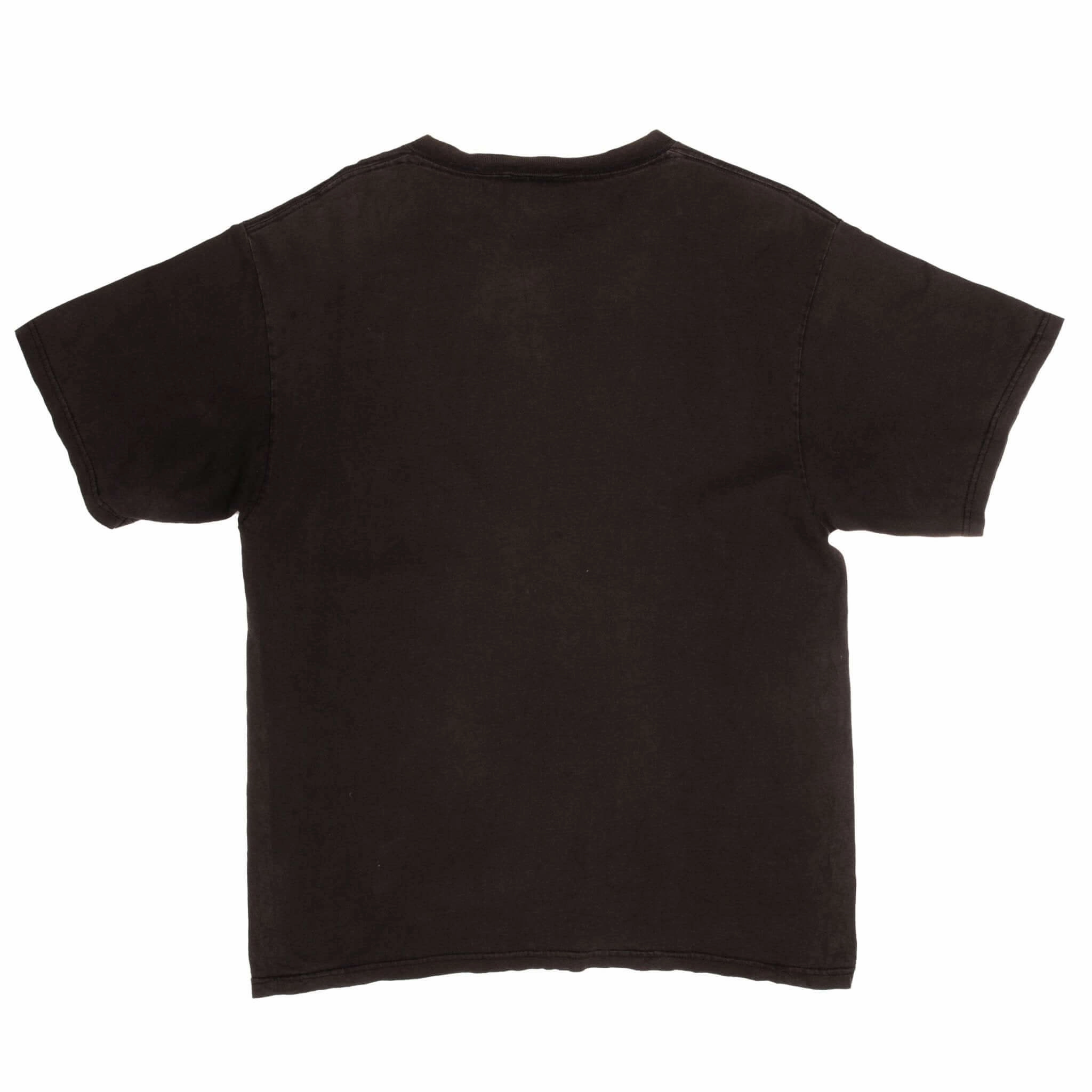 VINTAGE NIKE SWOOSH BLACK TEE SHIRT LATE 1990S MEDIUM MADE IN USA