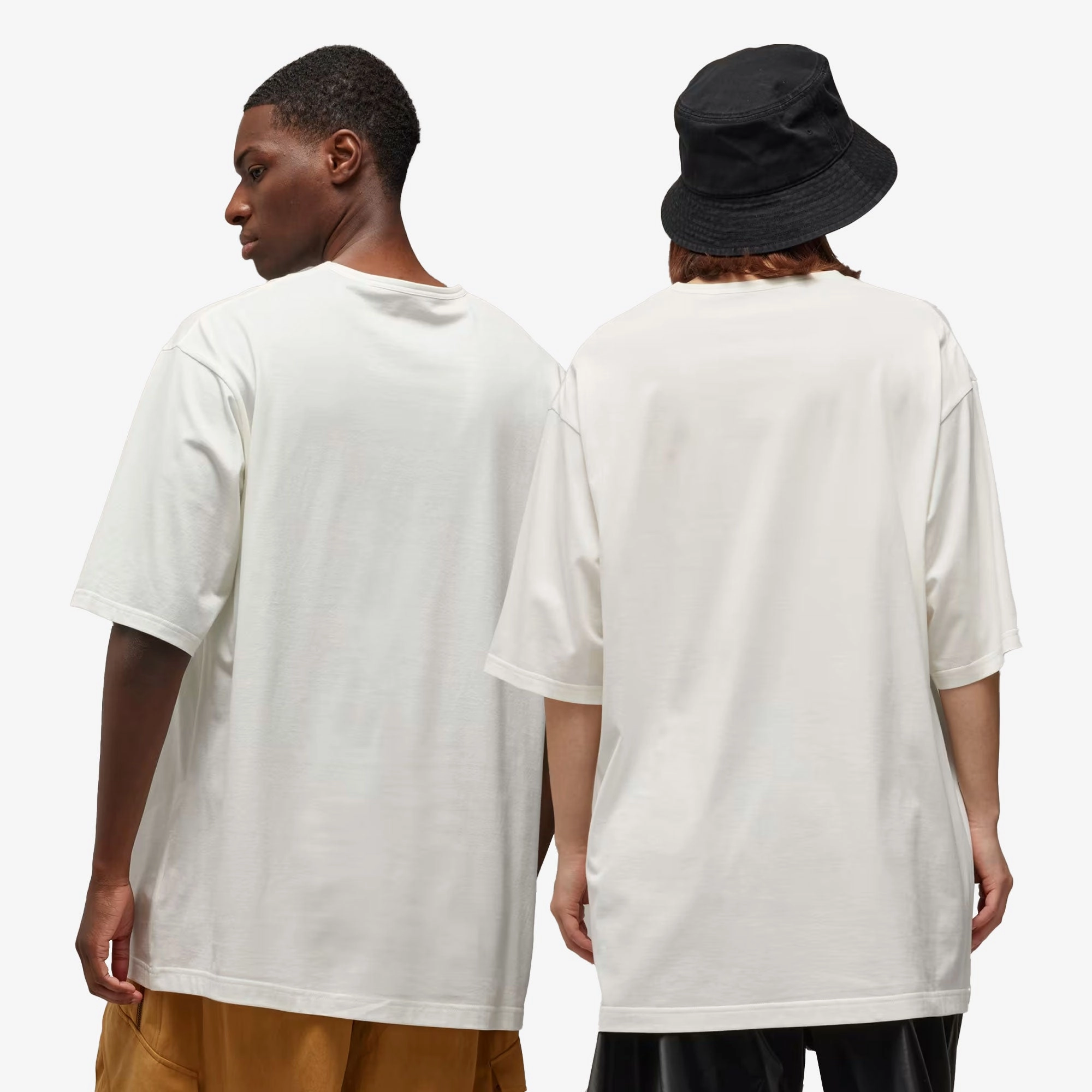 Y-3 | BOXY SHORT SLEEVE TEE { OFF WHITE